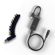 Кабель живлення USB-C to DC 100W universal black techno (UC-100W) - фото 2