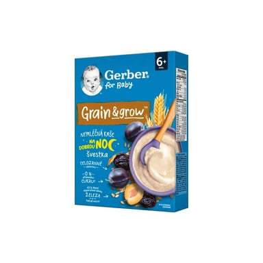 Дитяча каша Gerber Безмолочна вівсяно-пшенична з чорносливом з 6 місяців 200 г (1100428) - фото 1