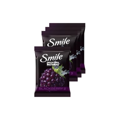 Вологі серветки Smile Чорні з ароматом ожини 10 шт. (4823071670530) - фото 1