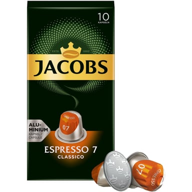 Кава Jacobs Espresso 7 Classico в капсулах сумісні з Nespresso 10 шт (8711000371176) - фото 1