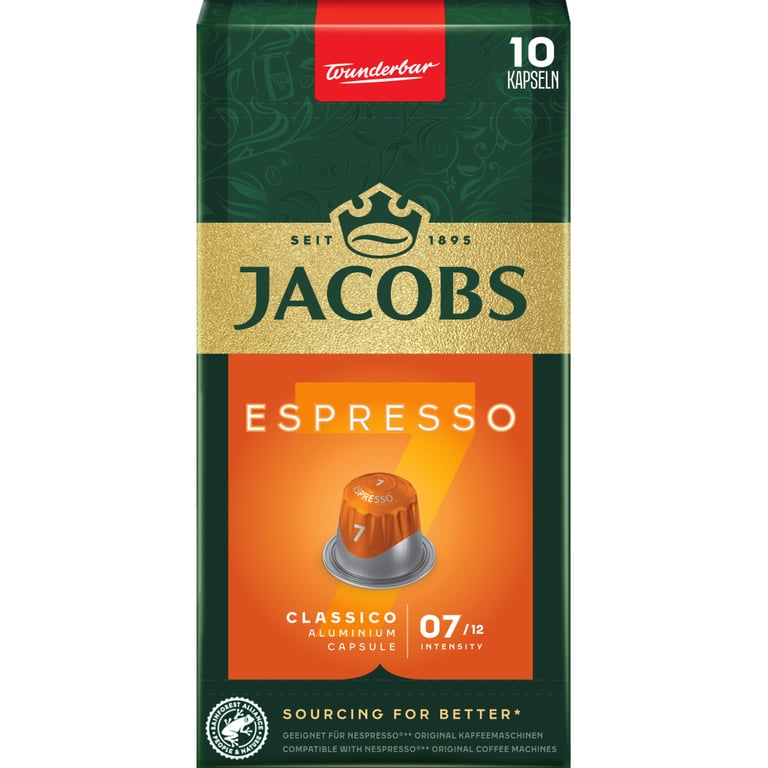 Кава Jacobs Espresso 7 Classico в капсулах сумісні з Nespresso 10 шт (8711000371176) - фото 7