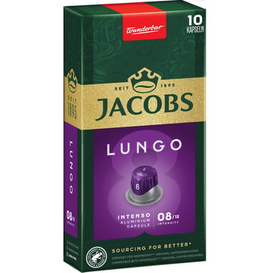 Кава Jacobs Lungo 8 Intenso в капсулах сумісні з Nespresso 10 шт (8711000371244) - фото 1