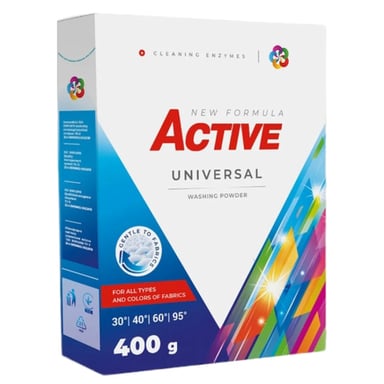 Пральний порошок Active PR Universal З ароматом свіжості 400 г (4820196010739) - фото 1