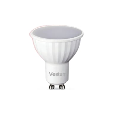 Лампочка Vestum MR16 6W 3000K 220V GU10 (1-VS-1505) - фото 1