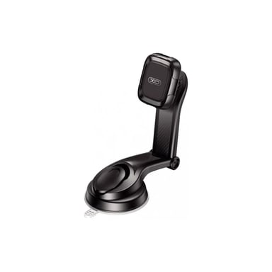 Універсальний автотримач XO C106 Dashboard suction cup adjustable magnetic Phone holder Black (6920680830343) - фото 1