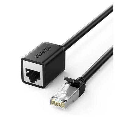 Патч-корд 2м, F/UTP Cat 6 Ethernet RJ45 Extension Male/Female Patch Cords NW112 Black Ugreen (11281) - фото 1