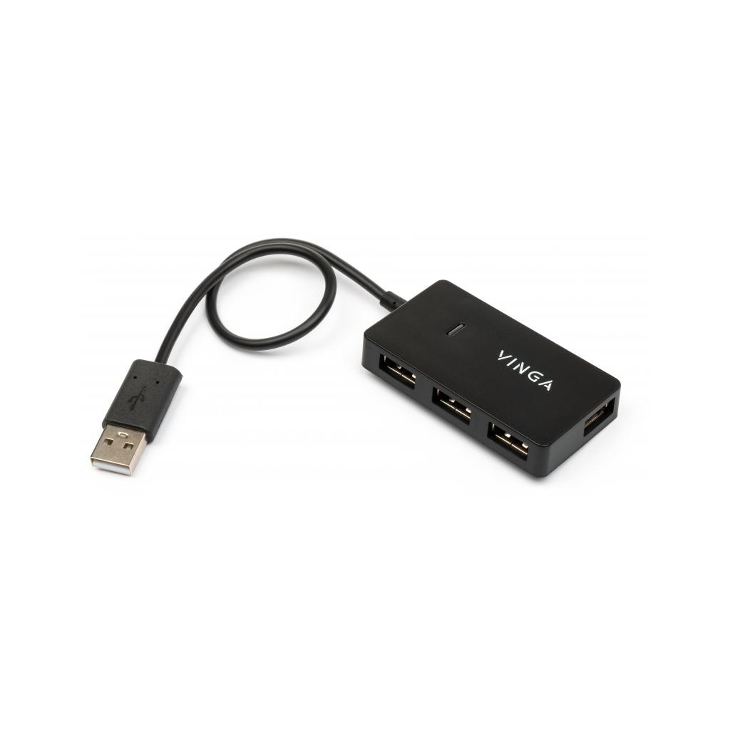Концентратор Vinga USB2.0 to 4*USB2.0 HUB (VHA2A4N) - фото 2 Концентратор Vinga USB2.0 to 4*USB2.0 HUB (VHA2A4N) - фото 2