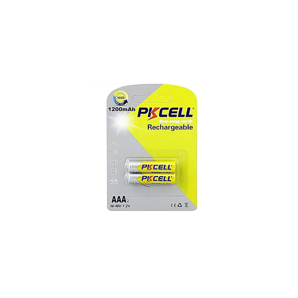 Акумулятор PkCell AAA R03 1200mAh 1.2V NiMH Rechargeable Battery, 2шт/бл (PC/AAA1200-2BR) - фото 1 Акумулятор PkCell AAA R03 1200mAh 1.2V NiMH Rechargeable Battery, 2шт/бл (PC/AAA1200-2BR) - фото 1