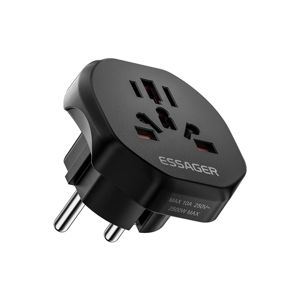 Перехідник EU to global universal adapter Essager (ECTZH-YCB01-Z) Перехідник EU to global universal adapter Essager (ECTZH-YCB01-Z)