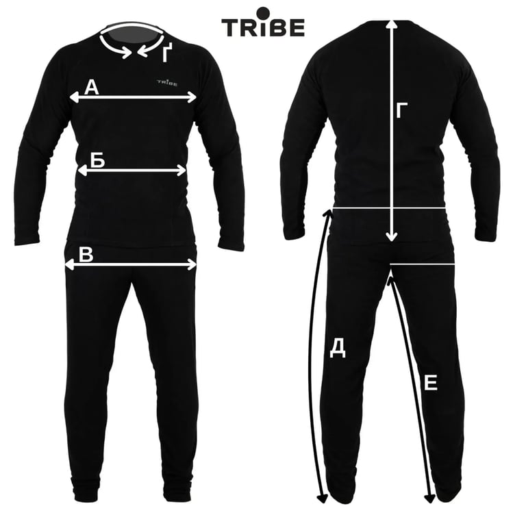 Комплект термобілизни Tribe Microfleece чорний 2XL (T-KA-0015-black-2XL) - фото 9