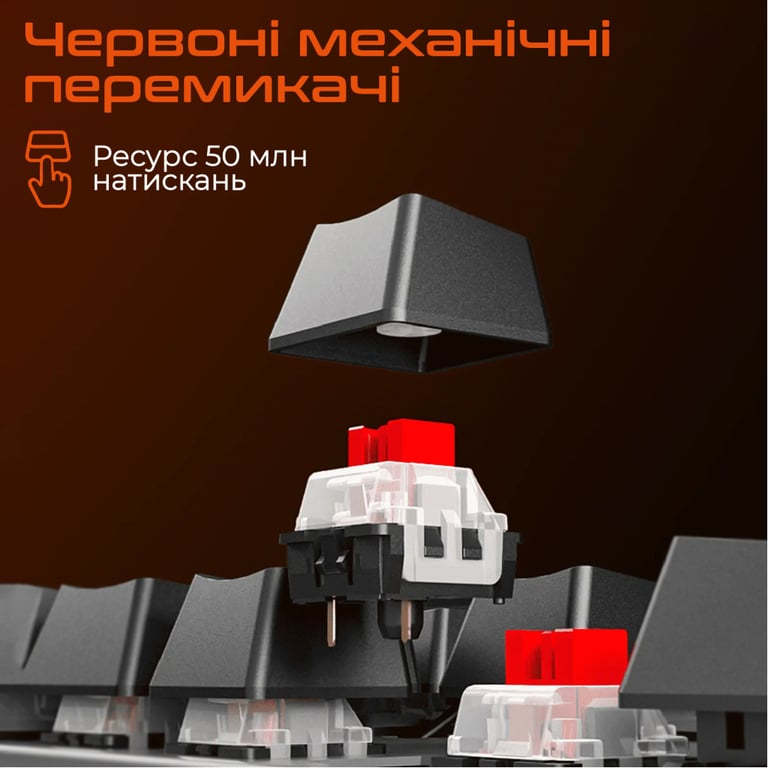 Клавіатура Meetion MK009 Pro Red Switch USB Type-C Black (MT-MK009Pro-W-RUA) - фото 2