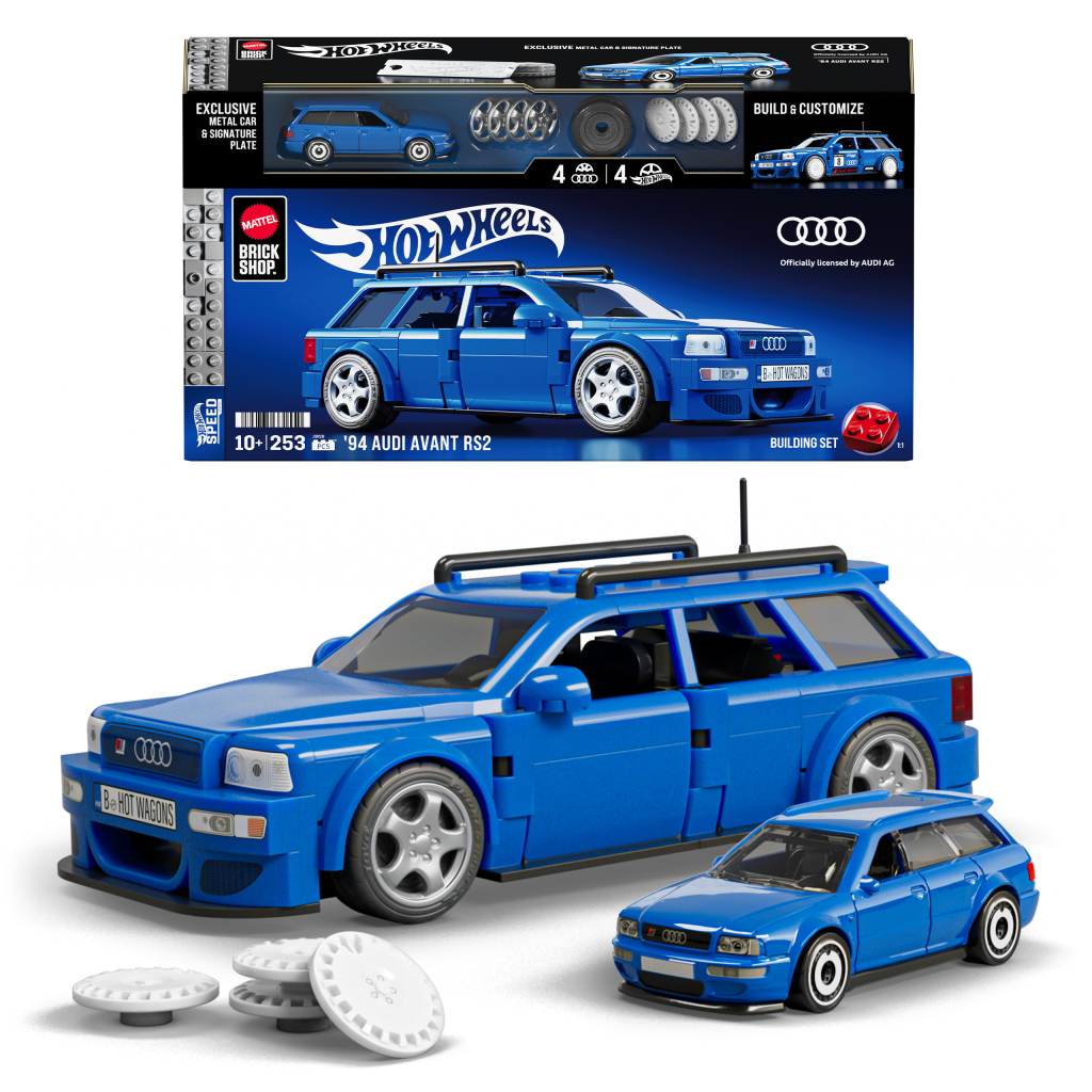 Машина Hot Wheels Brick Shop Speed Audi Avant RS2 (JGR28) - фото 1