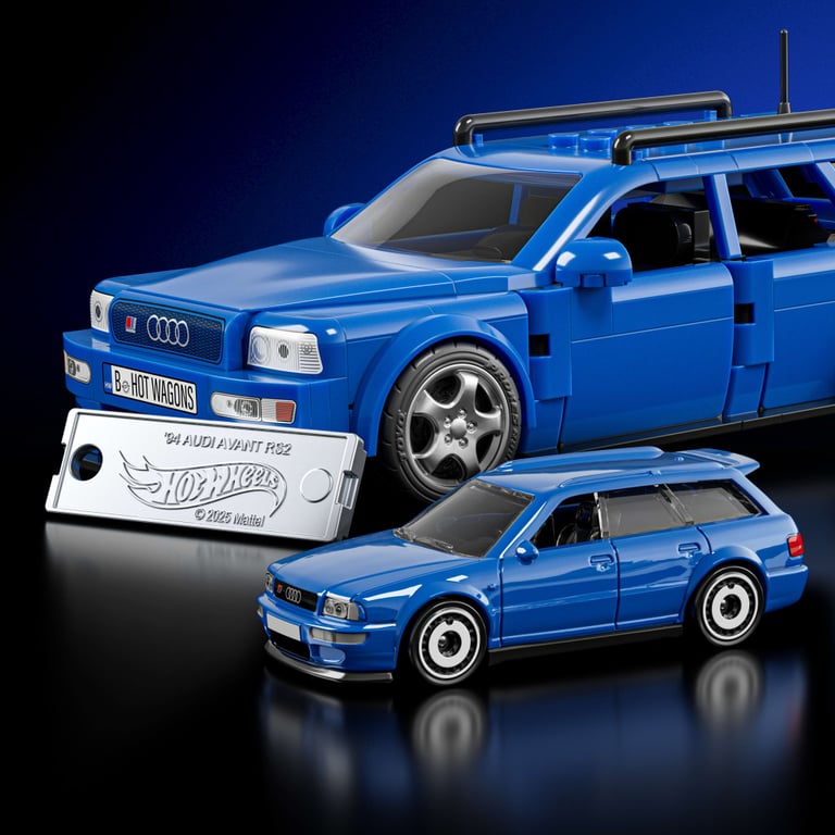 Машина Hot Wheels Brick Shop Speed Audi Avant RS2 (JGR28) - фото 3