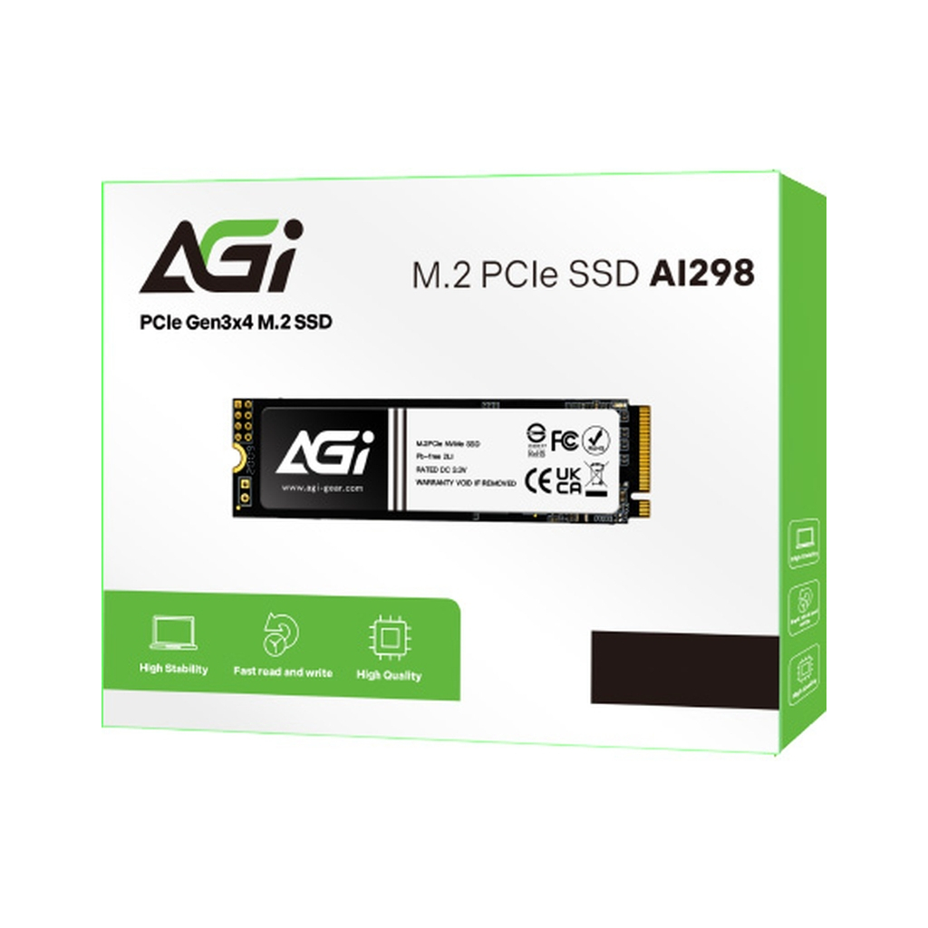 Накопичувач SSD M.2 2280 512GB AGI (AGI512GIMAI298-CB) - фото 2 Накопичувач SSD M.2 2280 512GB AGI (AGI512GIMAI298-CB) - фото 2