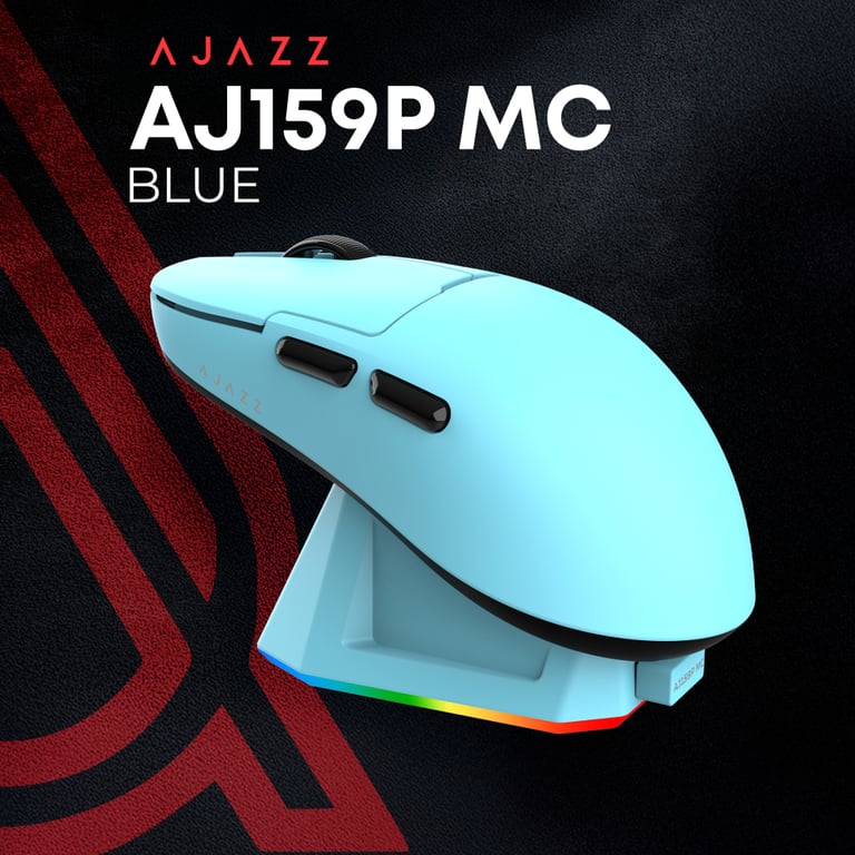 Мишка Ajazz AJ159P MC Wireless/Bluetooth/USB Charging Dock Blue (AJ159P-MC-Blue) - фото 8