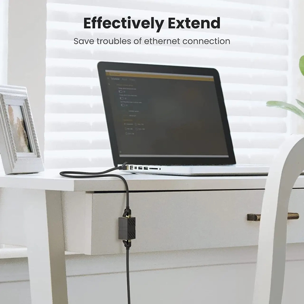 Зрощувач RJ-45 NW114 Ethernet Cable Extender Adapter Black Ugreen (20390) - фото 4 Зрощувач RJ-45 NW114 Ethernet Cable Extender Adapter Black Ugreen (20390) - фото 4
