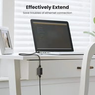 Зрощувач RJ-45 NW114 Ethernet Cable Extender Adapter Black Ugreen (20390) - фото 4