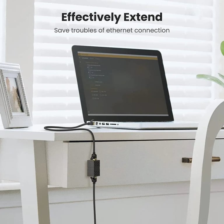Зрощувач RJ-45 NW114 Ethernet Cable Extender Adapter Black Ugreen (20390) - фото 4