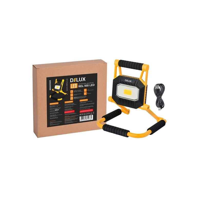 Прожектор Delux REL- 100 (3.7V 4400mAh) LED COB 20W 6500K IP54 (90023323) - фото 3
