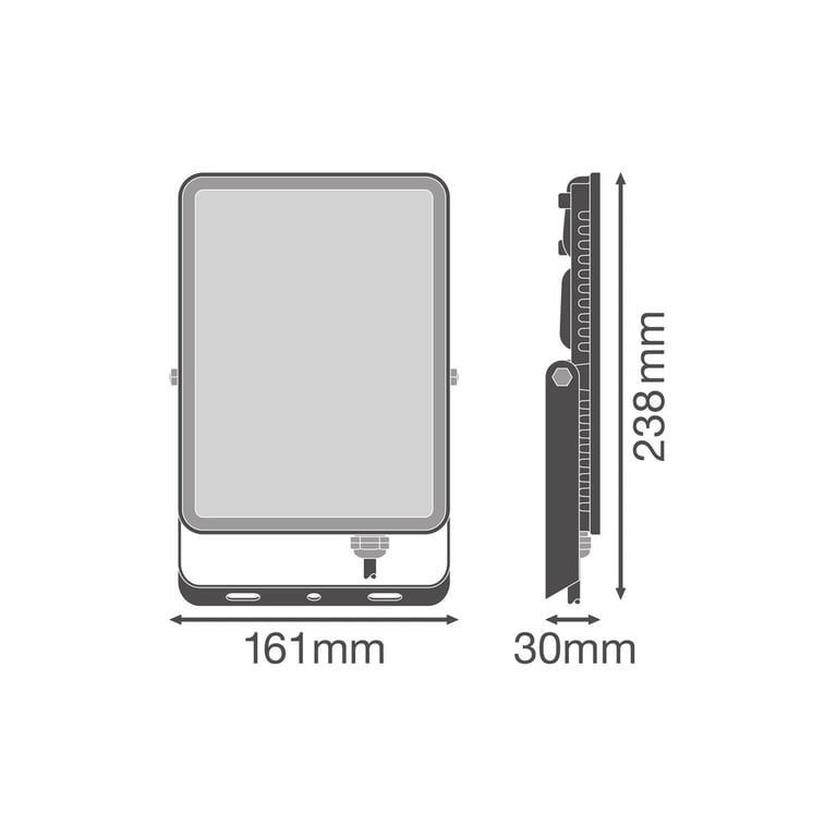 Прожектор LEDVANCE FL ESSENTIAL 50W 830 BK IP65 (4058075768116) - фото 8