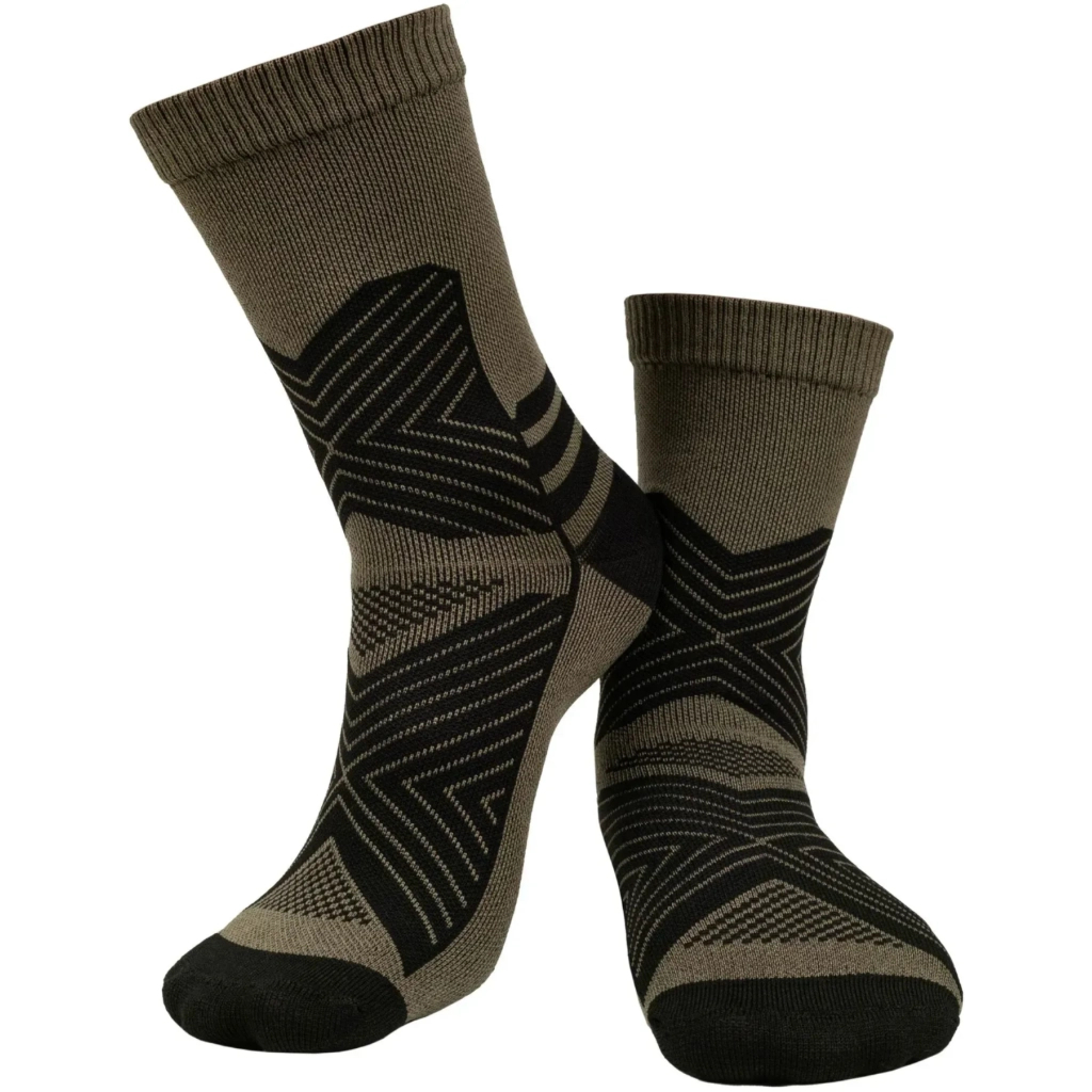 Шкарпетки Tribe Trekking Summer Long T-KB-0016-olive, 41-43 (T-KB-0016-olive-41-43) - фото 2 Шкарпетки Tribe Trekking Summer Long T-KB-0016-olive, 41-43 (T-KB-0016-olive-41-43) - фото 2
