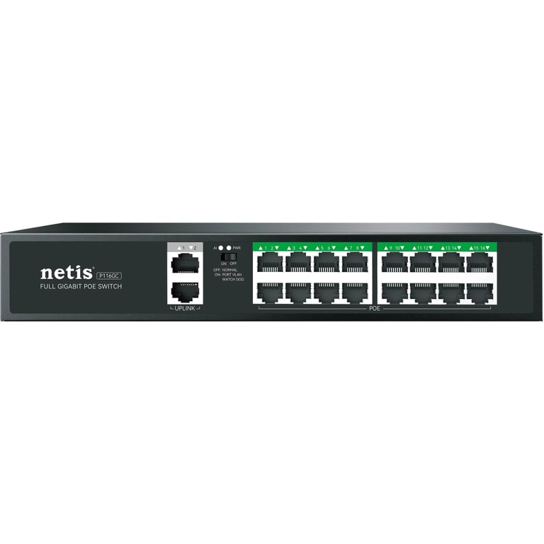 Комутатор мережевий Netis P116GC - фото 1
