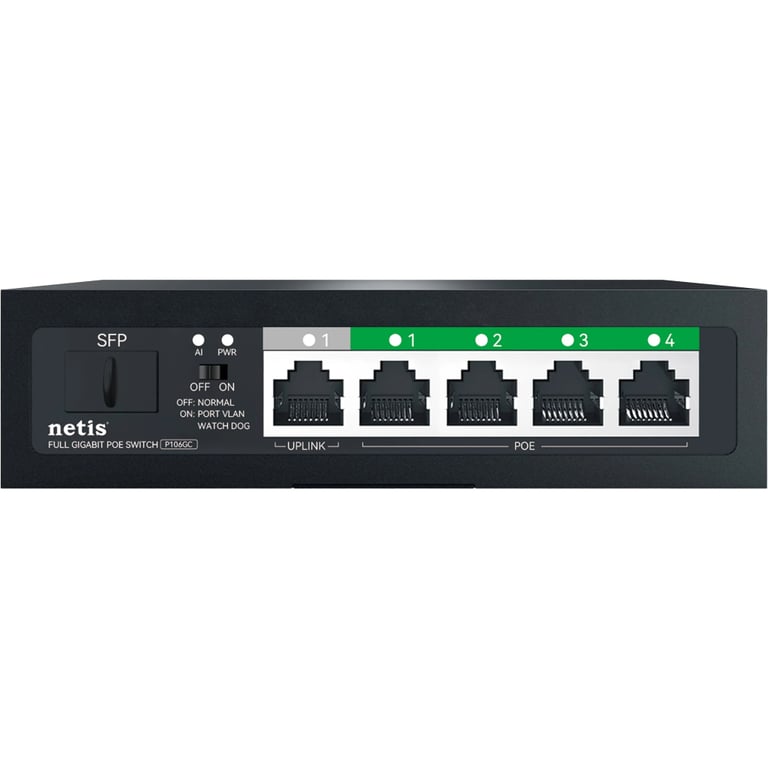 Комутатор мережевий Netis P106GC - фото 1
