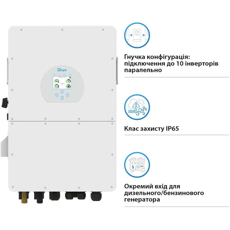 Сонячний інвертор Deye SUN-25K-SG02HP3-EU, 25кВт (SUN-25K-SG02HP3-EU) - фото 4