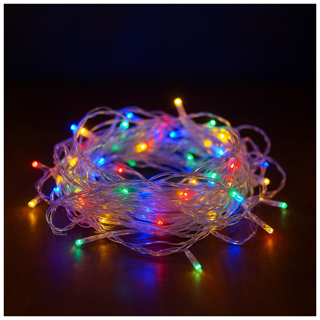 Гірлянда ColorWay LED 200 20 м (8 режимів) різнокольорова (прозорий кабель) USB (CW-G-200L20UTMC) - фото 2 Гірлянда ColorWay LED 200 20 м (8 режимів) різнокольорова (прозорий кабель) USB (CW-G-200L20UTMC) - фото 2