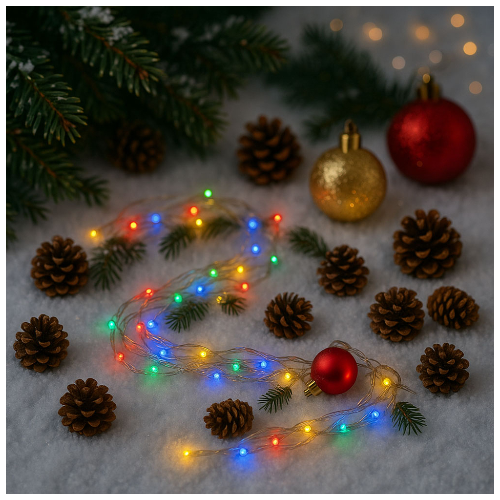 Гірлянда ColorWay LED 200 20 м (8 режимів) різнокольорова (прозорий кабель) USB (CW-G-200L20UTMC) - фото 4 Гірлянда ColorWay LED 200 20 м (8 режимів) різнокольорова (прозорий кабель) USB (CW-G-200L20UTMC) - фото 4