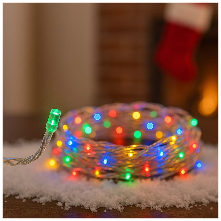 Гірлянда ColorWay LED 100 10м (8 функцій) різнокольорова (прозорий кабель) USB (CW-G-100L10UTMC) - фото 2