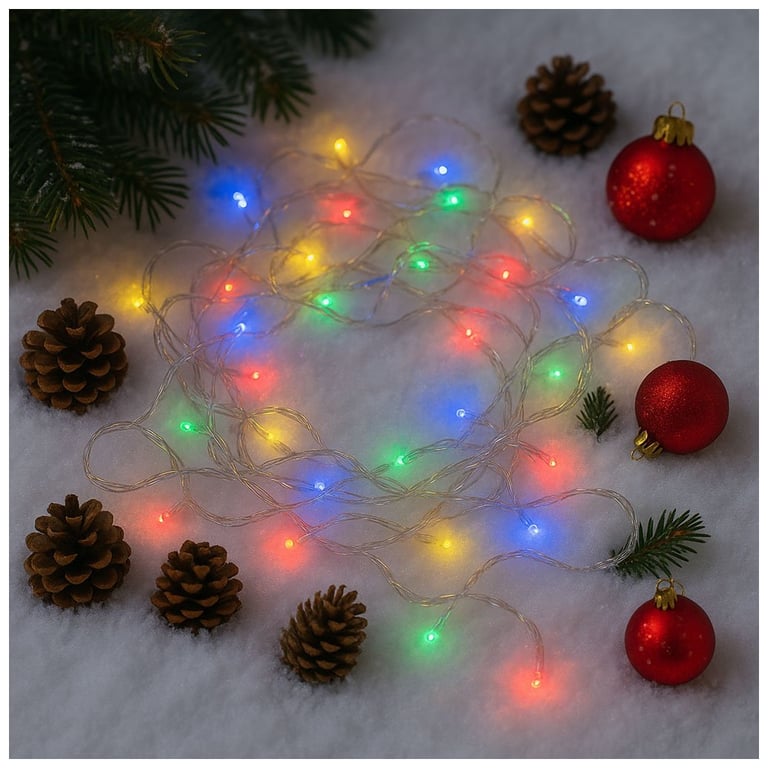 Гірлянда ColorWay LED 100 10м (8 функцій) різнокольорова (прозорий кабель) USB (CW-G-100L10UTMC) - фото 5