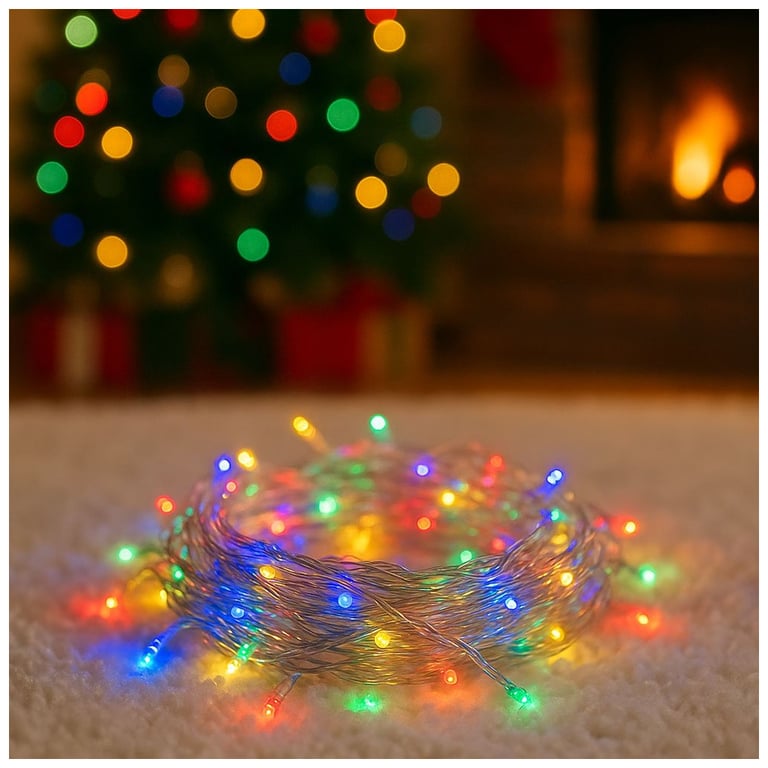 Гірлянда ColorWay LED 100 10м (8 функцій) різнокольорова (прозорий кабель) USB (CW-G-100L10UTMC) - фото 7