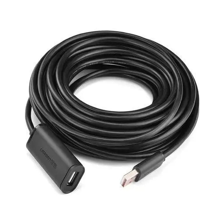 Дата кабель USB 2.0 AM to AF 15.0m Active black Ugreen (10323) - фото 4