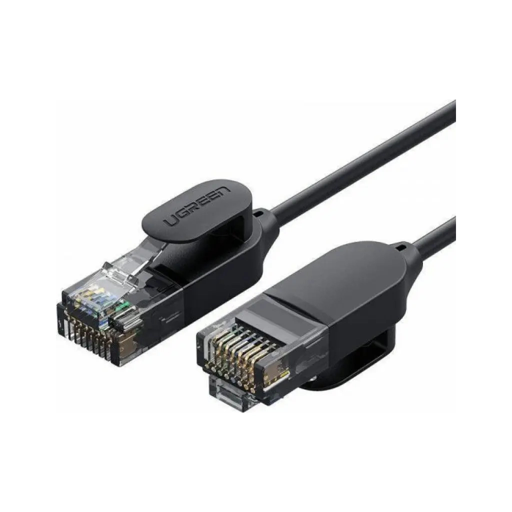 Патч-корд 3м, UTP cat 6 RJ-45 COPPER black Ugreen (U_70653) - фото 1