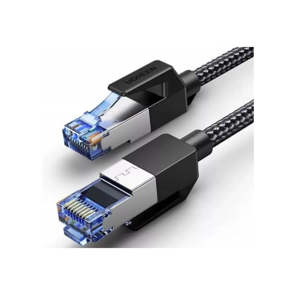 Патч-корд 10м, S/FTP cat 7 RJ-45 COPPER black Ugreen (U_30795) - фото 1