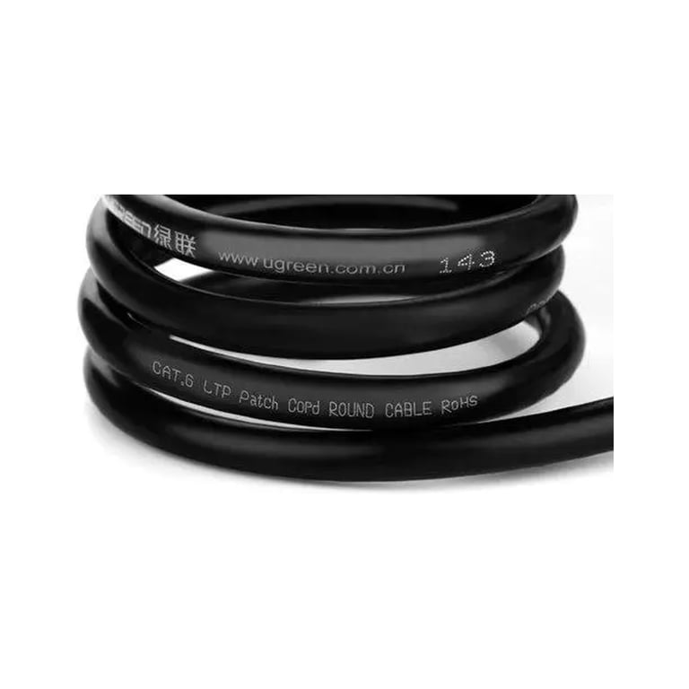 Патч-корд 3м F/UTP cat 6 RJ-45 Extension black Ugreen (U_11282) - фото 2