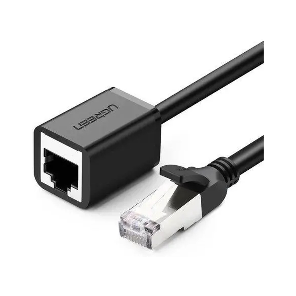 Патч-корд 5м F/UTP cat 6 RJ-45 extension black Ugreen (U_11283) - фото 1