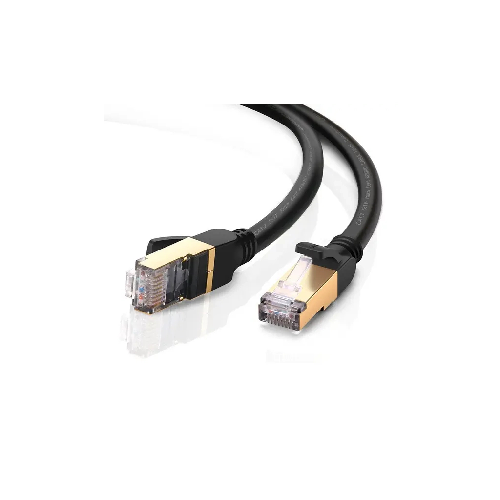Патч-корд 5м, F/FTP cat 7 RJ-45 black Ugreen (U_11271) - фото 1