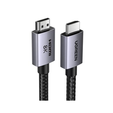 Кабель мультимедійний HDMI M to HDMI M 1.0m 8K black Ugreen (25908) - фото 1