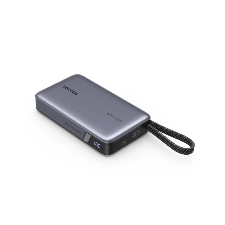 Батарея універсальна Ugreen 20000 mAh 67W Cable Space gray (U_55996B) - фото 2