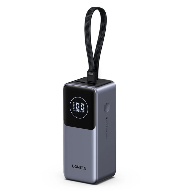 Батарея універсальна Ugreen 20000 mAh 130W Cable Space gray (U_55365B) - фото 1