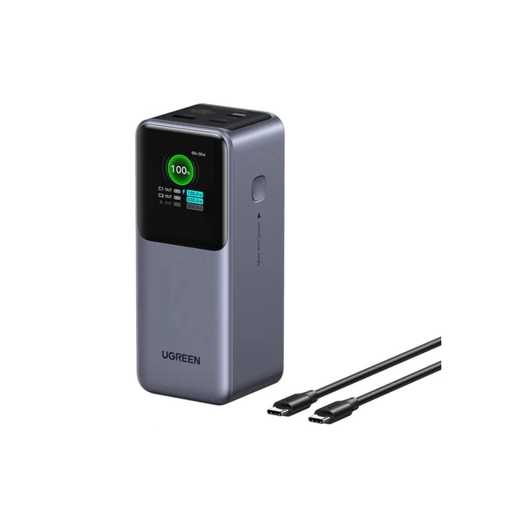 Батарея універсальна Ugreen 20000 mAh 130W Fast Charging Space gray (U_35524B) - фото 1