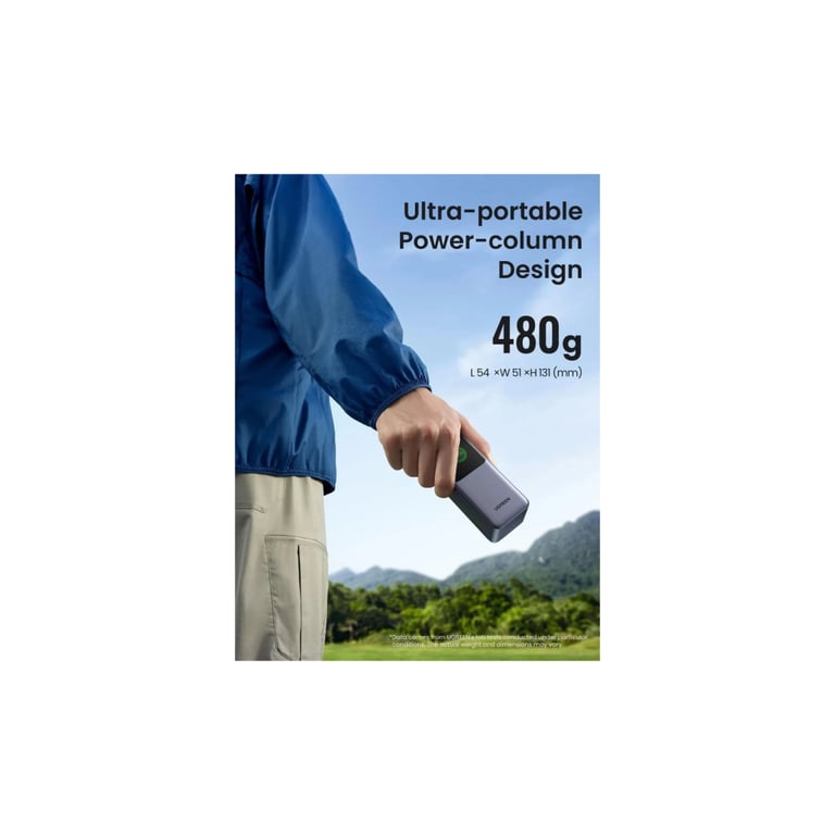 Батарея універсальна Ugreen 20000 mAh 130W Fast Charging Space gray (U_35524B) - фото 3