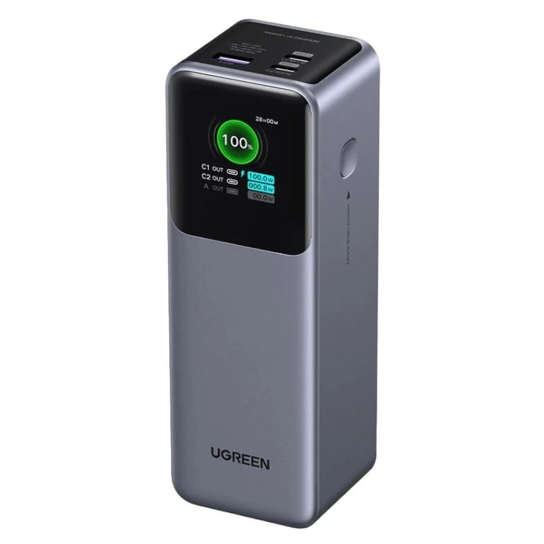 Батарея універсальна Ugreen 25000 mAh 200W Fast Charging Space Gray (U_35525B) - фото 1