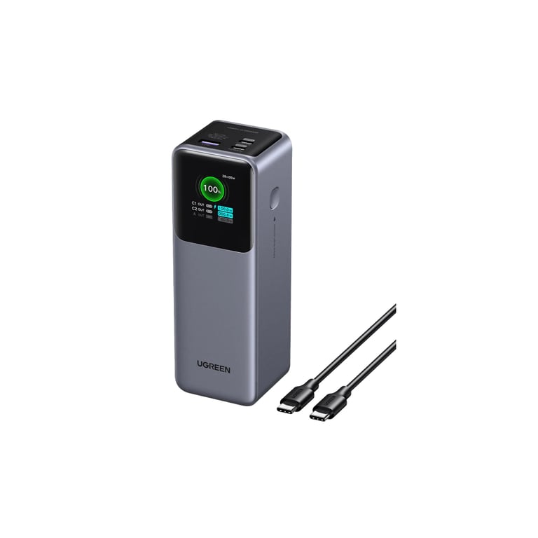 Батарея універсальна Ugreen 25000 mAh 200W Fast Charging Space Gray (U_35525B) - фото 2