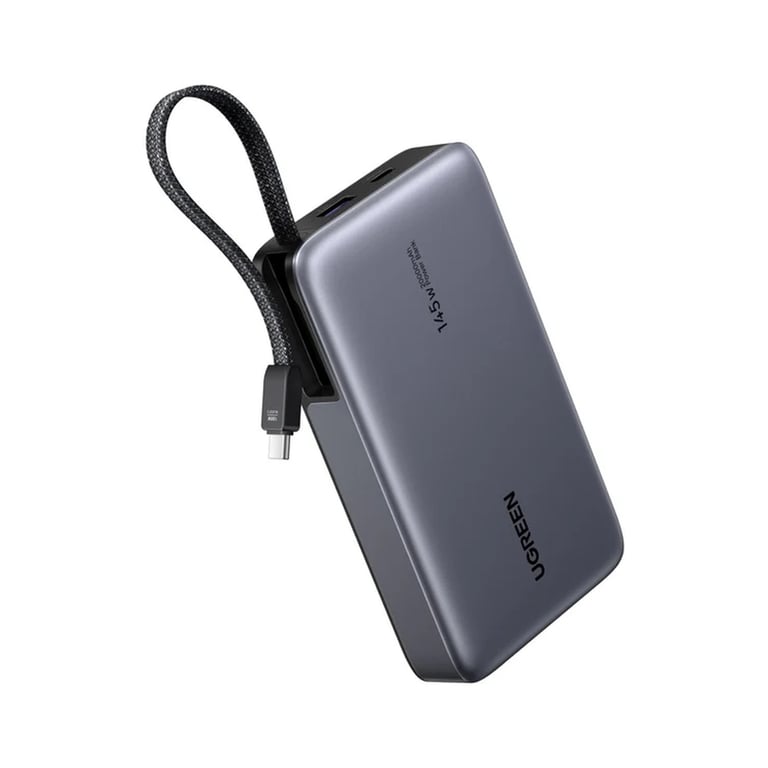Батарея універсальна Ugreen 20000 mAh 145W Fast Charging Cable Space gray (U_55992B) - фото 2
