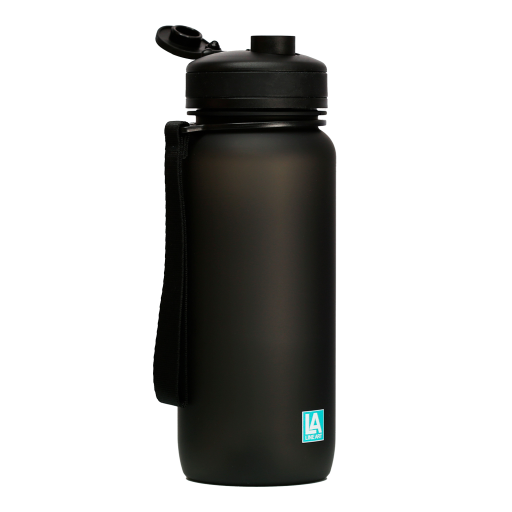 Пляшка для води Line Art Flores 650 мл чорний (60014218LA-01) - фото 2 Пляшка для води Line Art Flores 650 мл чорний (60014218LA-01) - фото 2