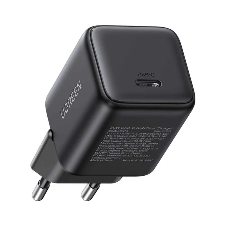 Зарядний пристрій Ugreen USB-C PD30W GaN (55531)