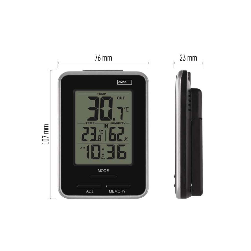 Термо-гігрометр EMOS E0121 - фото 8 Термо-гігрометр EMOS E0121 - фото 8